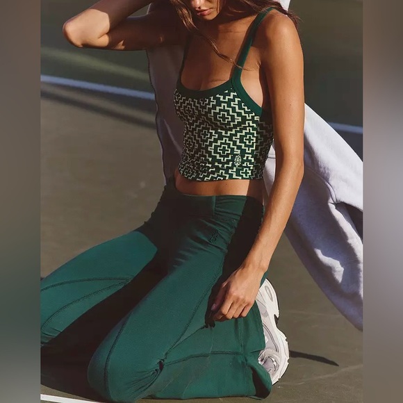 NWT Free People FP Movement All Clear Jacquard Cami evergreen geo XS/S, M/L, XL - Picture 4 of 10